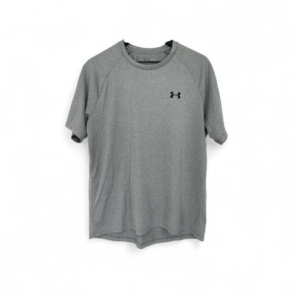 Under Armour Shirt Mens Medium Heather Gray Loose Fit Casual Workout Size Large - Picture 1 of 4